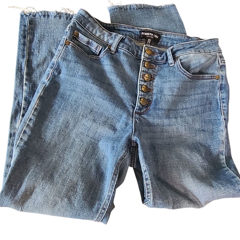 Kenneth Cole Blue High Rise Jeans